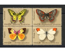 1977 - STATI UNITI - FARFALLE 4v. - NUOVI - LOTTO/35676 1977 - STATI UNITI - FARFALLE 4v. - NUOVI - LOTTO/35676