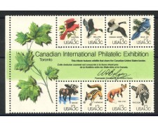 1978 - STATI UNITI - ESPOSIZIONE FILATELICA CAPEX 78 8v. - NUOVI - LOTTO/35681 1978 - STATI UNITI - ESPOSIZIONE FILATELICA CAPEX 78 8v. - NUOVI - LOTTO/35681