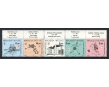 1995 - CROAZIA - BENEFICENZA - COMITATO OLIMPICO 5v. - NUOVI - LOTTO/32673