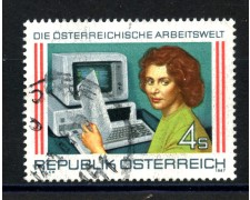 1987 - AUSTRIA - MONDO DEL LAVORO - USATO - LOTTO/39548