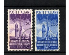 1950 - REPUBBLICA - LOTTO/42032 - RADIODIFFUSIONE 2v. - USATI