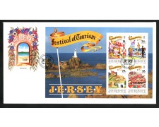 1990 - JERSEY - LOTTO/41782 - FESTIVAL DEL TURISMO FOGLIETTO - BUSTA FDC 1990 - JERSEY - LOTTO/41782 - FESTIVAL DEL TURISMO FOGLIETTO - BUSTA FDC