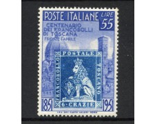 1951 - REPUBBLICA - LOTTO/42035 - 55 LIRE CENTENARIO TOSCANA . - LINGUELLATO