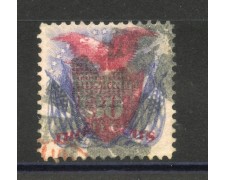 1869 - STATI UNITI - LOTTO/40834 - 30 Cent. AZZURRO E CARMINIO - USATO 1869 - STATI UNITI - LOTTO/40834 - 30 Cent. AZZURRO E CARMINIO - USATO