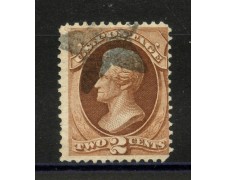 1870 - STATI UNITI - LOTTO/40836 - 2 CENT. BRUNO ROSSO A, JACKSON - USATO 1870 - STATI UNITI - LOTTO/40836 - 2 CENT. BRUNO ROSSO A, JACKSON - USATO