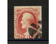 1870 - STATI UNITI - LOTTO/40838 - 6 CENT. CARMINIO A.LINCOLN - USATO 1870 - STATI UNITI - LOTTO/40838 - 6 CENT. CARMINIO A.LINCOLN - USATO