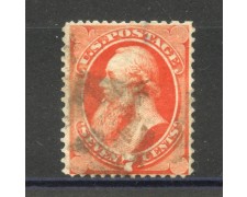 1870 - STATI UNITI - LOTTO/40839 - 7 CENT. VERMIGLIO E. STANTON - USATO 1870 - STATI UNITI - LOTTO/40839 - 7 CENT. VERMIGLIO E. STANTON - USATO