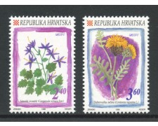 1996 - CROAZIA - FIORI 2v.  - NUOVO - LOTTO/32694