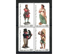 1986 - STATI UNITI - ARTIGIANATO STATUETTE 4v. - NUOVI - LOTTO/35707 1986 - STATI UNITI - ARTIGIANATO STATUETTE 4v. - NUOVI - LOTTO/35707