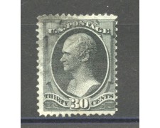 1873 - STATI UNITI - LOTTO/40847 - 30 CENT. GRIGIO NERO A.HAMILTON - USATO 1873 - STATI UNITI - LOTTO/40847 - 30 CENT. GRIGIO NERO A.HAMILTON - USATO