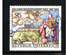1989 - LOTTO/39576 - AUSTRIA - CONVENTO BENEDETTINO - USATO