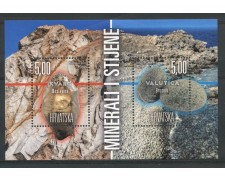 2018 - CROAZIA - MINERALI E ROCCE - FOGLIETTO NUOVO - LOTTO/33325