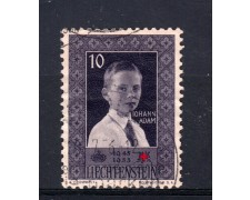 1955 - LIECHTENSTEIN - 10r. ANNIVERSARIO CROCE ROSSA - USATO - LOTTO/32116 1955 - LIECHTENSTEIN - 10r. ANNIVERSARIO CROCE ROSSA - USATO - LOTTO/32116