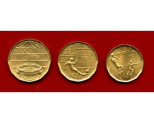 1978 - ARGENTINA - LOTTO/M47474 - MONDIALI DI CALCIO 3 MONETE FIOR DI CONIO 1978 - ARGENTINA - LOTTO/M47474 - MONDIALI DI CALCIO 3 MONETE FIOR DI CONIO