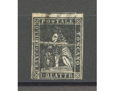 1857 - TOSCANA - LOTTO/40281 - 1 QUATTRINO NERO - VARIETA' -  USATO