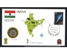 1986 - INDIA - VISITA  DI PAPA GIOVANNI PAOLO II°IN INDIA - BUSTA FILATELICO NUMISMATICA - LOTTO/31150