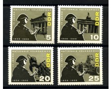 1966 - GERMANIA DDR - ARMATA POPOLARE 4v. - NUOVI - LOTTO/36206 1966 - GERMANIA DDR - ARMATA POPOLARE 4v. - NUOVI - LOTTO/36206