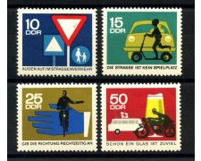 1966 - GERMANIA DDR - SICUREZZA STRADALE 4v. - NUOVI - LOTTO/36210 1966 - GERMANIA DDR - SICUREZZA STRADALE 4v. - NUOVI - LOTTO/36210