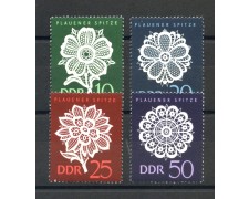 1966 - GERMANIA DDR - MERLETTI DI PLAUEN 4v. - NUOVI - LOTTO/36214 1966 - GERMANIA DDR - MERLETTI DI PLAUEN 4v. - NUOVI - LOTTO/36214