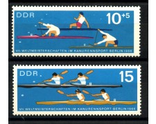 1966 - GERMANIA DDR - CAMPIONATI DI CANOA-KAJAK 2v. - NUOVI - LOTTO/36218 1966 - GERMANIA DDR - CAMPIONATI DI CANOA-KAJAK 2v. - NUOVI - LOTTO/36218