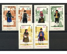 1966 - GERMANIA DDR - COSTUMI REGIONALI 6v. - NUOVI - LOTTO/36224 1966 - GERMANIA DDR - COSTUMI REGIONALI 6v. - NUOVI - LOTTO/36224