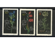 1966 - GERMANIA DDR - PIANTE PROTETTE 3v. - NUOVI - LOTTO/36230 1966 - GERMANIA DDR - PIANTE PROTETTE 3v. - NUOVI - LOTTO/36230