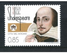 2014 - VATICANO - WILLIAM SHAKESPEARE - NUOVO - LOTTO/30722 2014 - VATICANO - WILLIAM SHAKESPEARE - NUOVO - LOTTO/30722
