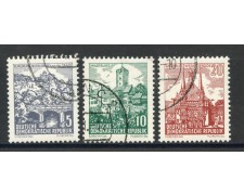 1961 - GERMANIA DDR - PAESAGGI ED EDIFICI 3v. - USATI - LOTTO/36174 1961 - GERMANIA DDR - PAESAGGI ED EDIFICI 3v. - USATI - LOTTO/36174