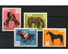 1967 - GERMANIA DDR - CAVALLI PUROSANGUE 4v. - NUOVI - LOTTO/36244 1967 - GERMANIA DDR - CAVALLI PUROSANGUE 4v. - NUOVI - LOTTO/36244