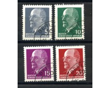 1961 - GERMANIA DDR - PRESIDENTE WALTER ULBRICHT 4v. - USATI - LOTTO/36175 1961 - GERMANIA DDR - PRESIDENTE WALTER ULBRICHT 4v. - USATI - LOTTO/36175