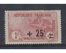1922 - LOTTO/5207 - FRANCIA - PRO ORFANI DI GUERRA 1922 - LOTTO/5207 - FRANCIA - PRO ORFANI DI GUERRA
