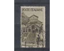 1946 - LOTTO/6024U - REPUBBLICA - 1 LIRA DUOMO DI AMALFI USATO