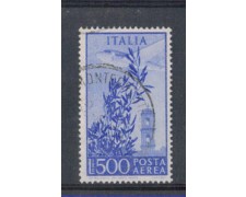 1948 - LOTTO/6045U - REPUBBLICA - POSTA AEREA 500 LIRE FIL. RUOT