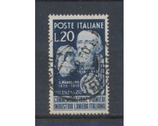 1950 - LOTTO/6107U - REPUBBLICA - 20 LIRE INDUSTRIA LANIERA  USA