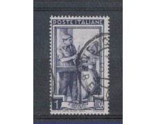 1950 - LOTTO/6116USA - REPUBBLICA - 1 LIRA ITALIA LAVORO FIL. SA