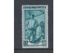 1950 - LOTTO/6121 - REPUBBLICA - 12 LIRE ITALIA AL LAVORO