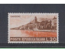 1953 - LOTTO/6223 - REPUBBLICA - 20 L. TURISTICA GARDONE 1953 - LOTTO/6223 - REPUBBLICA - 20 L. TURISTICA GARDONE
