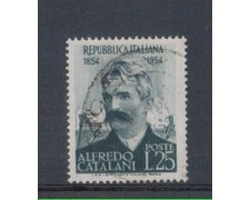 1954 - LOTTO/6236U - REPUBBLICA - ALFREDO CATALANI USATO 1954 - LOTTO/6236U - REPUBBLICA - ALFREDO CATALANI USATO