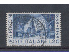 1958 - LOTTO/6332U - REPUBBLICA - G.PUCCINI USATO 1958 - LOTTO/6332U - REPUBBLICA - G.PUCCINI USATO