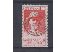 1959 - LOTTO/6350U - REPUBBLICA - C. PRAMPOLINI USATO 1959 - LOTTO/6350U - REPUBBLICA - C. PRAMPOLINI USATO