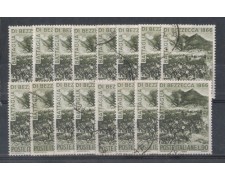 1966 - LOTTO/6454UM - REPUBBLICA - BATT. DI BEZZECCA USATO x 100 1966 - LOTTO/6454UM - REPUBBLICA - BATT. DI BEZZECCA USATO x 100