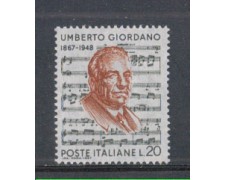 1967 - LOTTO/6472 - REPUBBLICA - UMBERTO GIORDANO