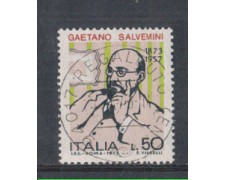 1973 - LOTTO/6584U - REPUBBLICA - GAETANO SALVEMINI USATO 1973 - LOTTO/6584U - REPUBBLICA - GAETANO SALVEMINI USATO