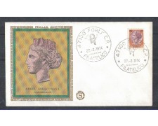 1974 - LOTTO/6595Z - REPUBBLICA - 125 L. SIRACUSANA - FDC 1974 - LOTTO/6595Z - REPUBBLICA - 125 L. SIRACUSANA - FDC
