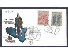 1974 - LOTTO/6596ZA - REPUBBLICA - ARTE NORMANNA - FDC 1974 - LOTTO/6596ZA - REPUBBLICA - ARTE NORMANNA - FDC