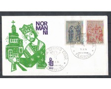 1974 - LOTTO/6596ZB - REPUBBLICA - ARTE NORMANNA - FDC 1974 - LOTTO/6596ZB - REPUBBLICA - ARTE NORMANNA - FDC