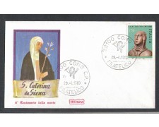 1980 - LOTTO/6718ZB - REPUBBLICA - SANTA CATERINA - FDC 1980 - LOTTO/6718ZB - REPUBBLICA - SANTA CATERINA - FDC