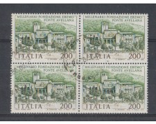 1980 - LOTTO/6724UQ - REPUBBLICA - FONTE AVELLANA - QUARTINA/U