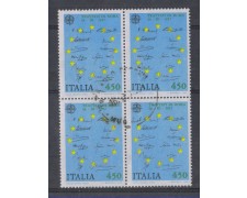 1982 - LOTTO/6764UQ - REPUBBLICA - 450 L. EUROPA - QUART/USATA 1982 - LOTTO/6764UQ - REPUBBLICA - 450 L. EUROPA - QUART/USATA