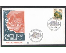 1984 - LOTTO/6805ZA - REPUBBLICA - 550 L. ROCCA SINIBALDA - FDC 1984 - LOTTO/6805ZA - REPUBBLICA - 550 L. ROCCA SINIBALDA - FDC